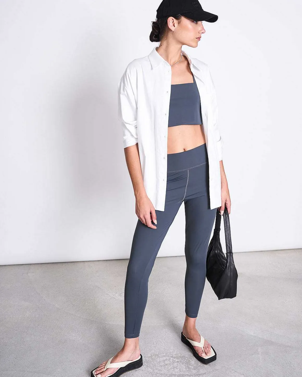 Active Leggings Hallin Solid Grey