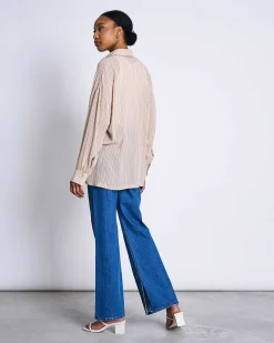 Blouse Jette White Sand Striped