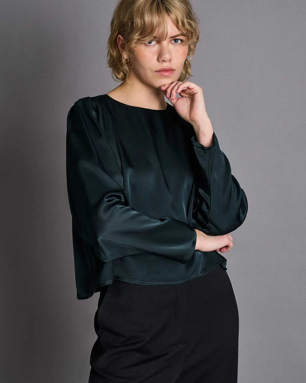 Blouse Orivesi Bottle Green