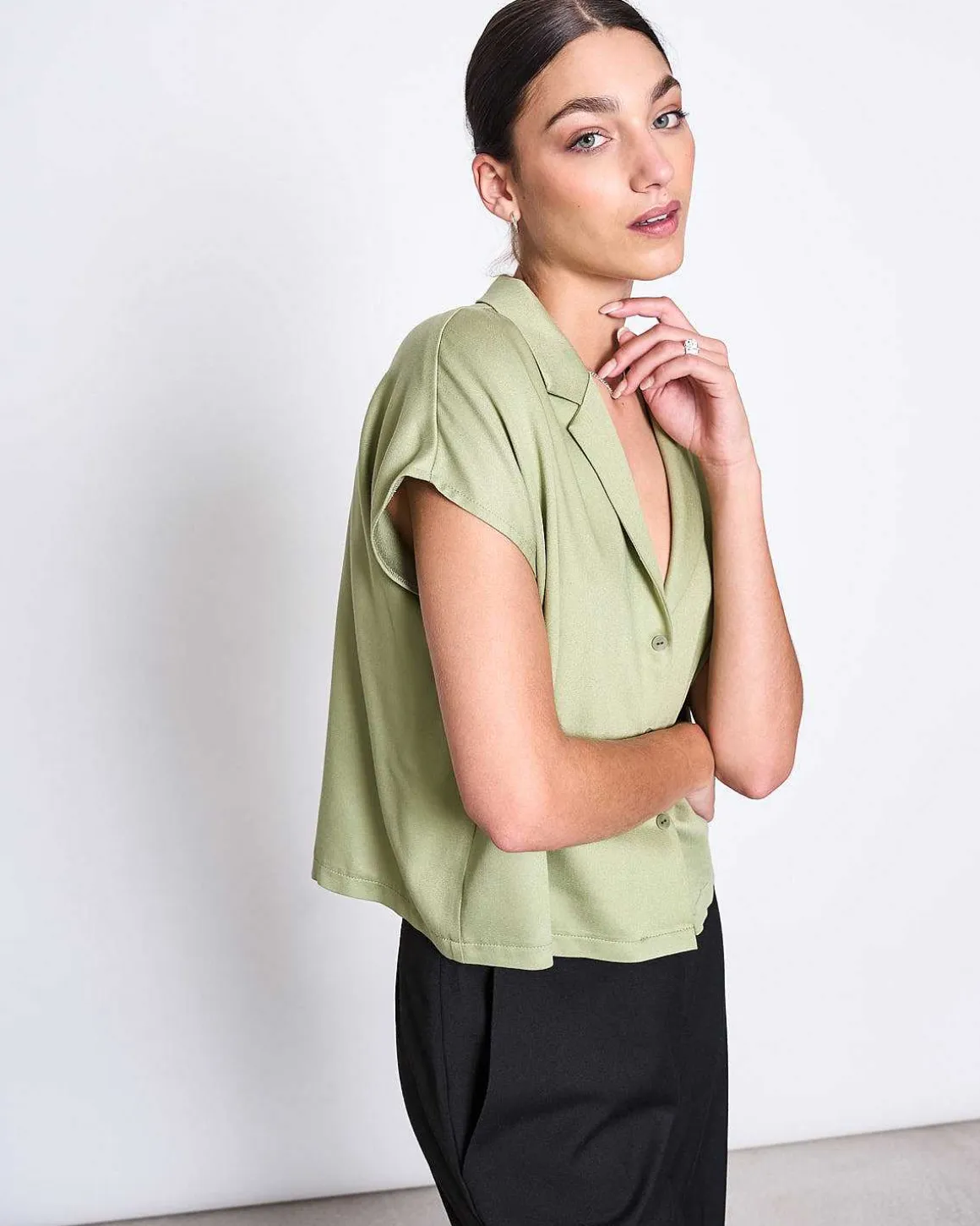 Blouse Tierra Pale Olive