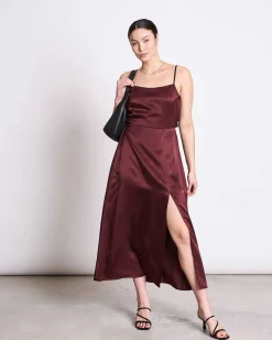 Bow Dress Ellara Intense Rust