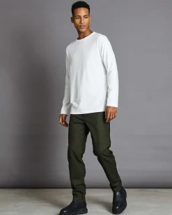 Brushed Longsleeve Boy Soft White For Men