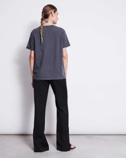 Brushed T-Shirt Boy Dark Grey Gots