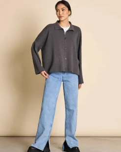 Cardigan Anjo Dark Grey Gots