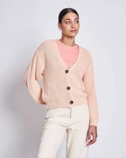 Chunky Cardigan Lena Cantaloupe Gots