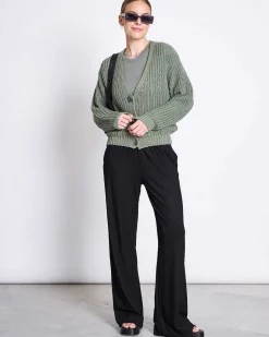 Chunky Cardigan Lena Sea Spray Gots