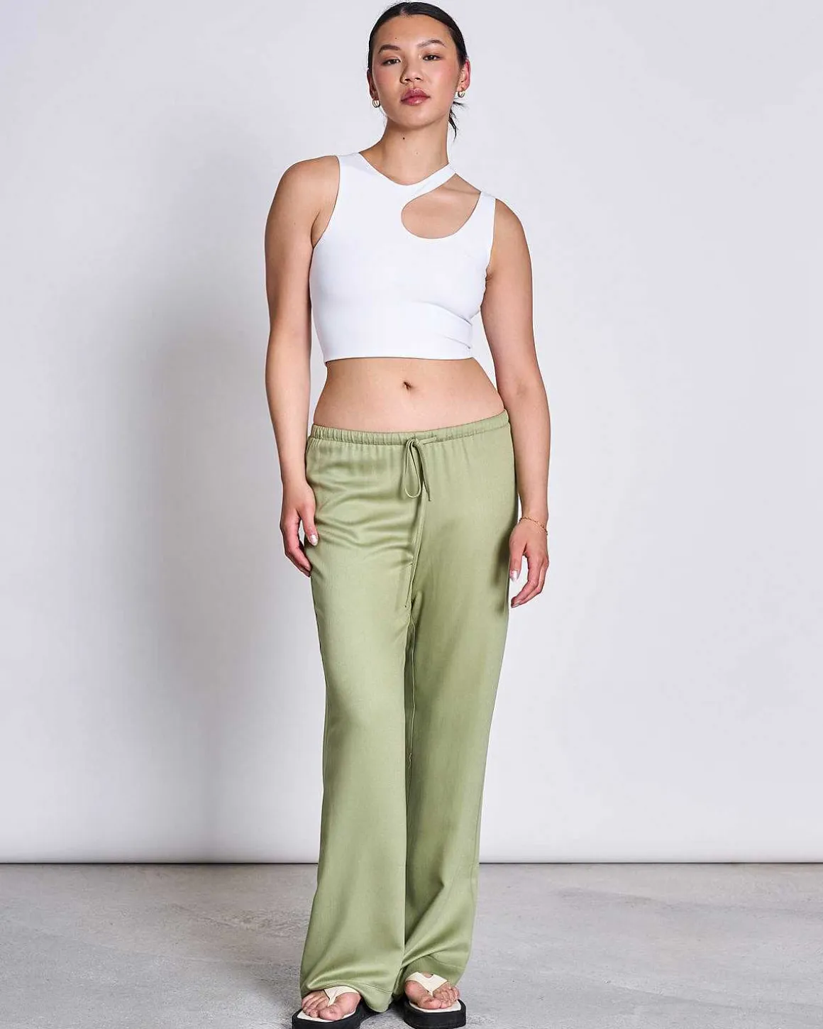 Cut Out Top Polla White