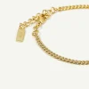 Dear Darling Berlin Fine Curb Chain Bracelet Gold