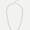 Dear Darling Berlin Fine Curb Chain Necklace Silver