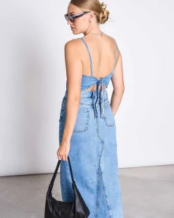 Denim Skirt Luce Light Blue
