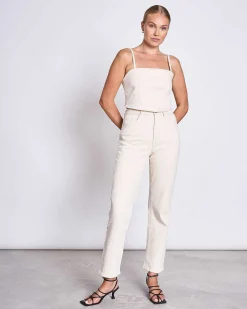 Denim Top Sera Ecru