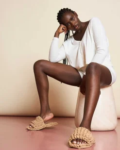 Knit Slippers Berlinette Sand