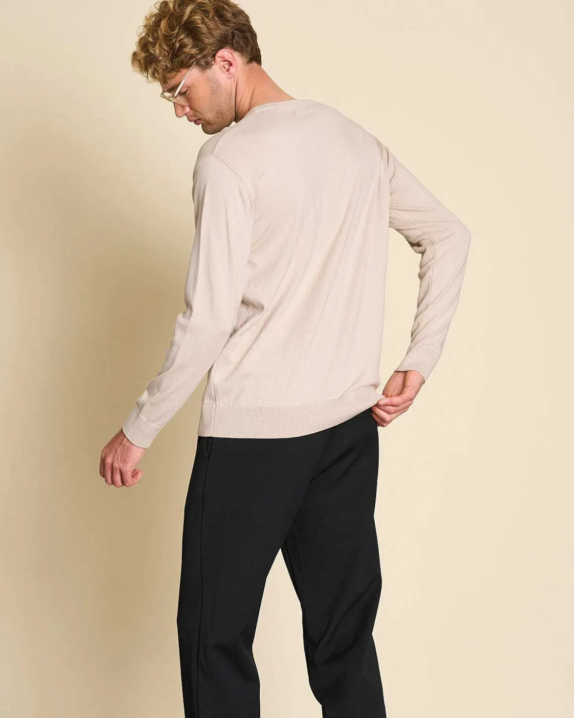 Knit Sweater Cali Ivory For Men