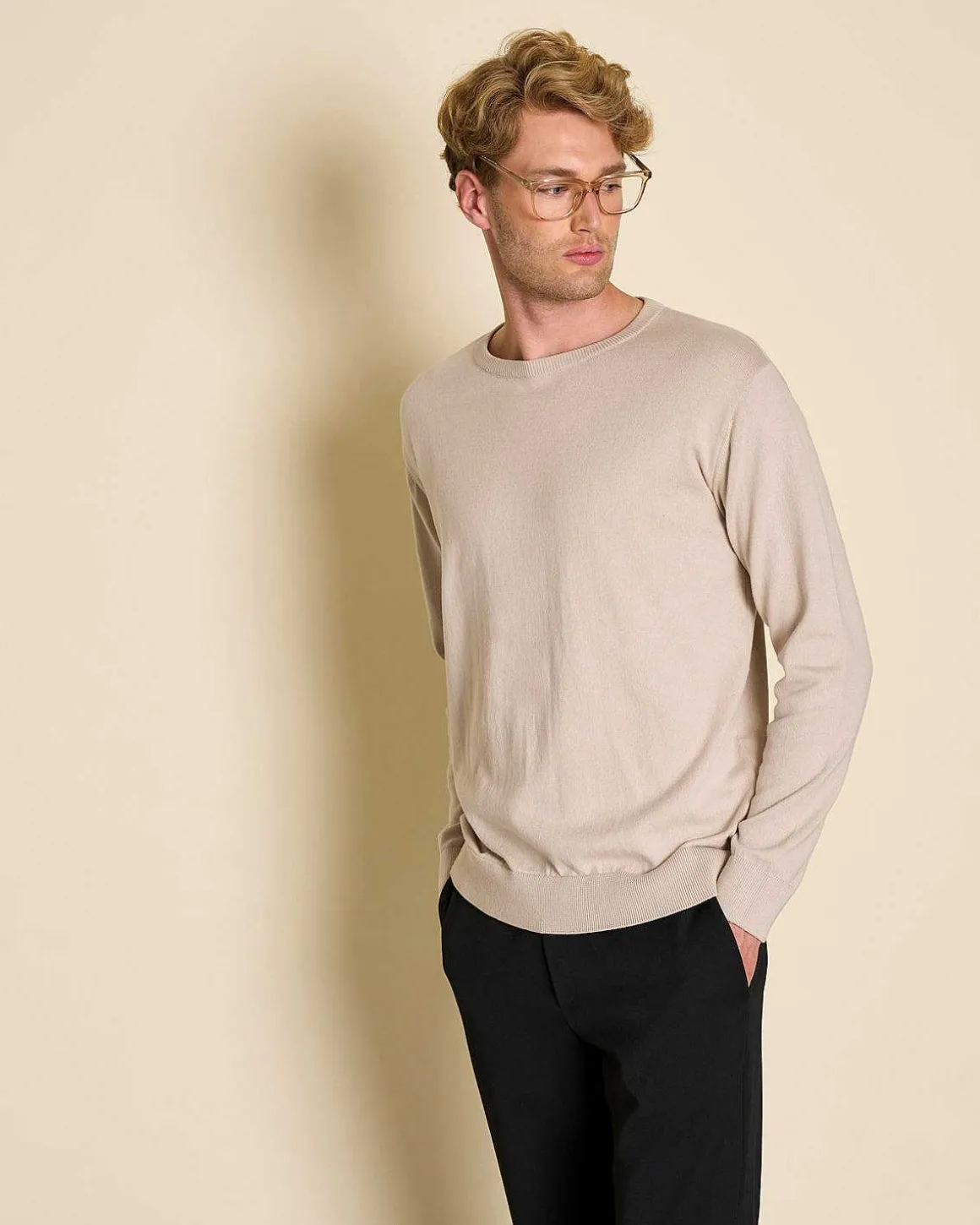 Knit Sweater Cali Ivory For Men