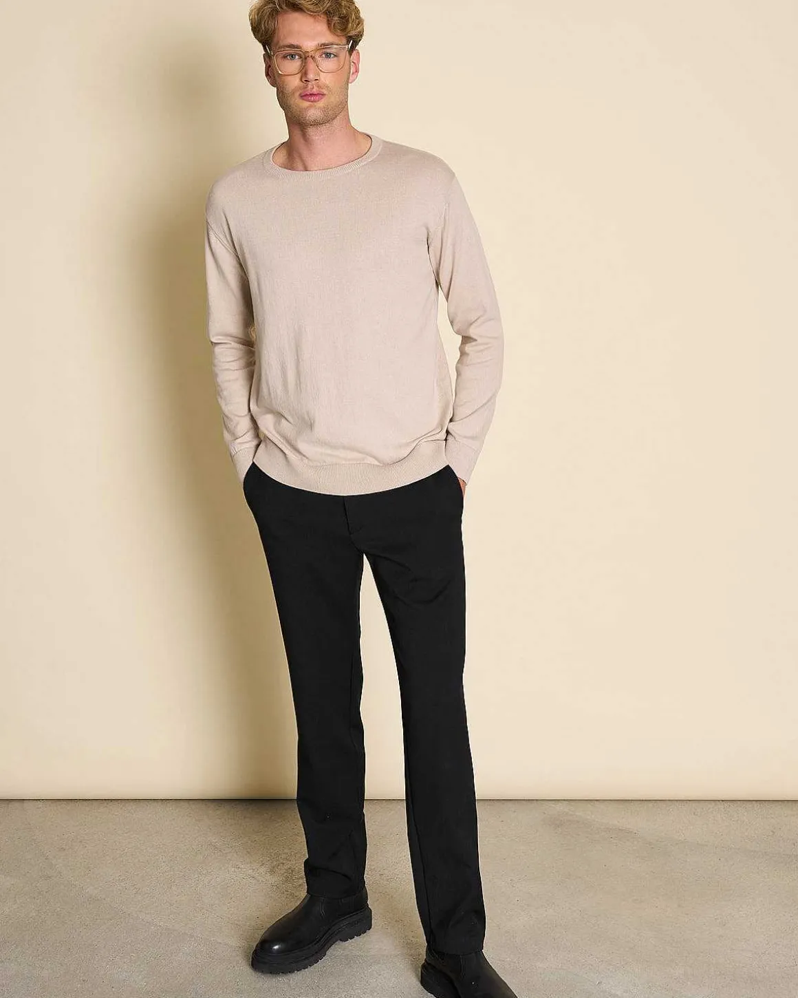 Knit Sweater Cali Ivory For Men
