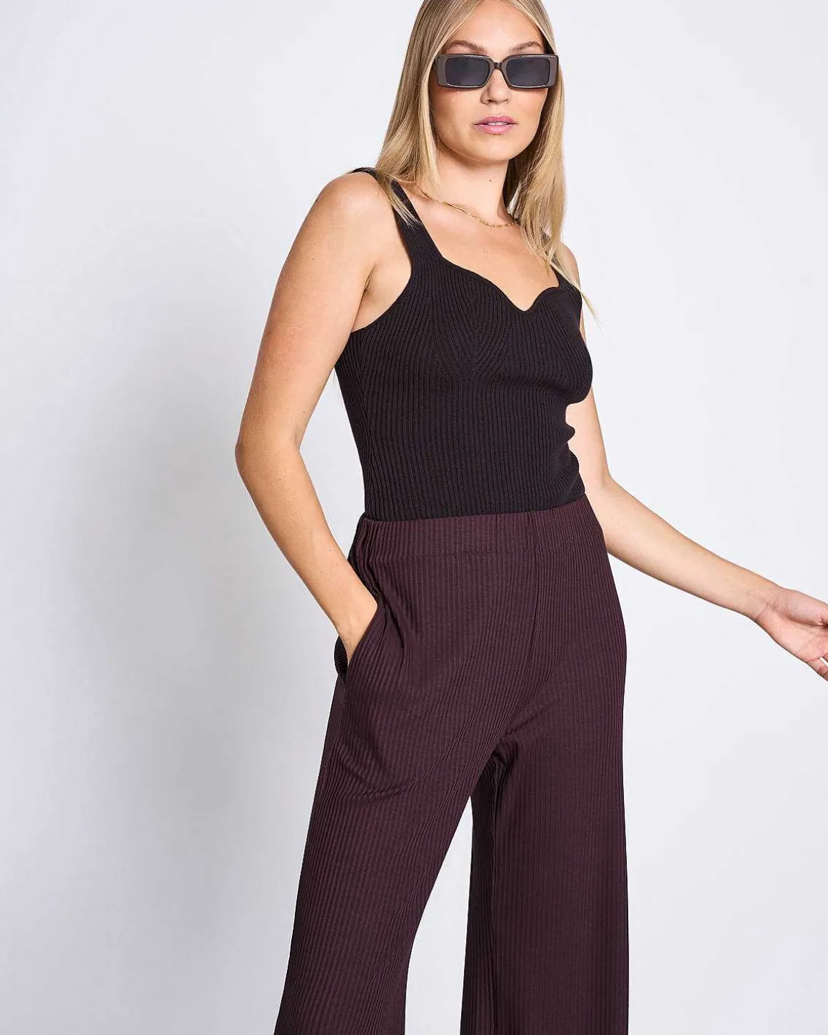 Knit Top Fara Espresso Gots