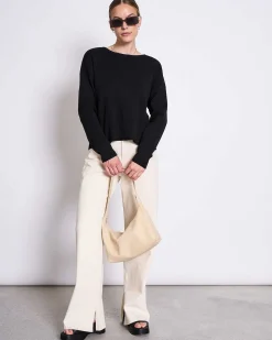 Light Knit Jumper Williamsburg Black Gots