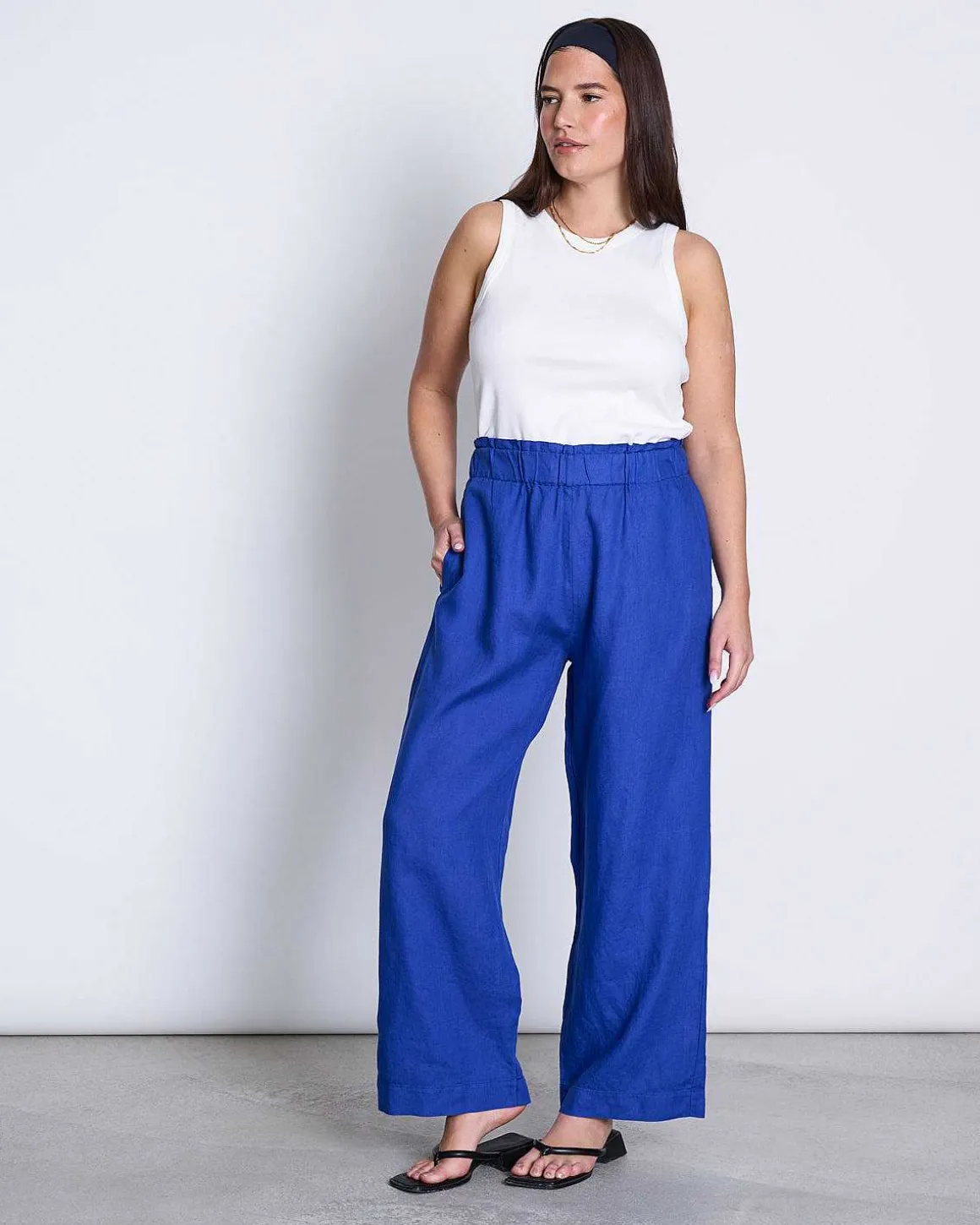 Linen Pants Beveren Blue