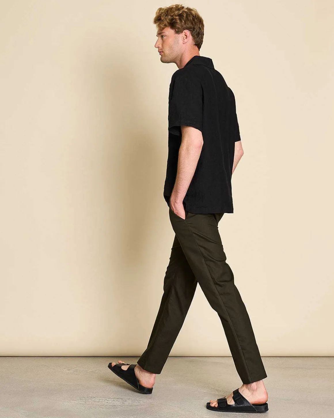 Linen Shirt Gent Black For Men