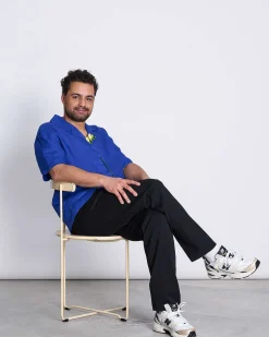 Linen Shirt Gent Blue For Men