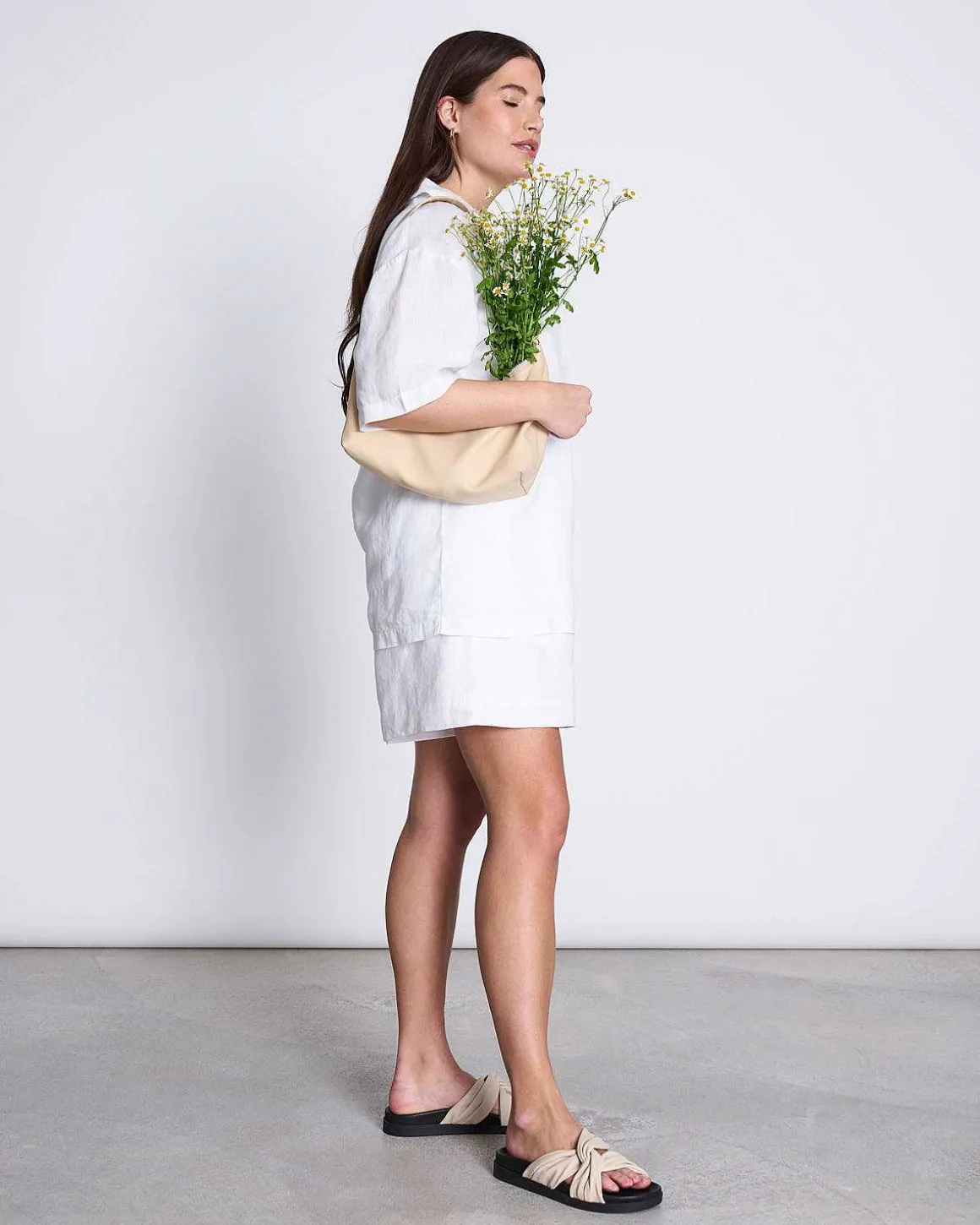 Linen Shirt Gent White
