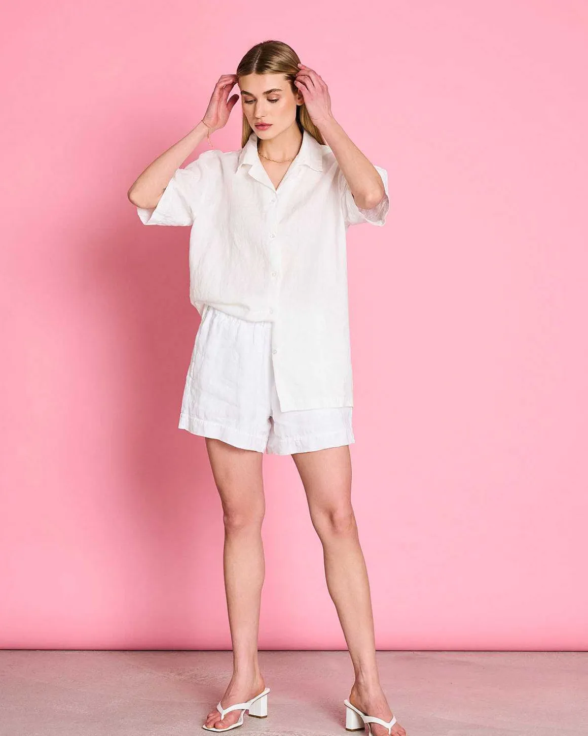 Linen Shirt Gent White