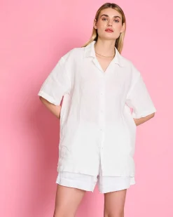 Linen Shirt Gent White
