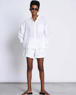 Linen Shirt Mons White