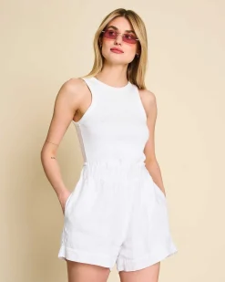 Linen Shorts Tournai White