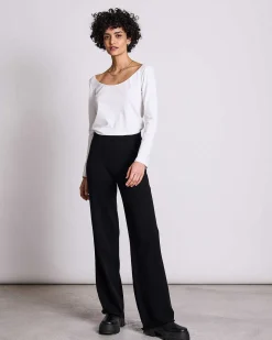 Longsleeve Scoop White