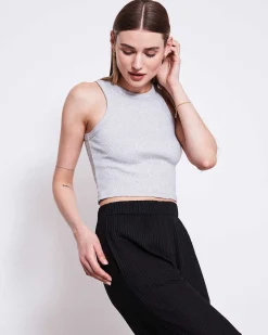 Lyocell Rib Pants Smilla Black
