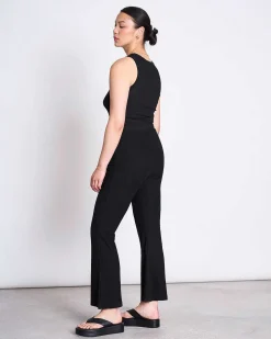 Lyocell Rib Tank Top Porto Black