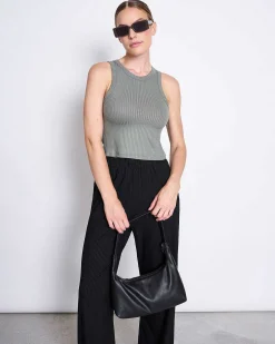 Lyocell Rib Tank Top Porto Sea Spray