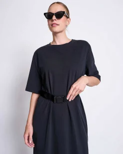 Metal Clip Belt Black