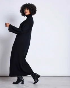 Midikleid Inari Schwarz Gots