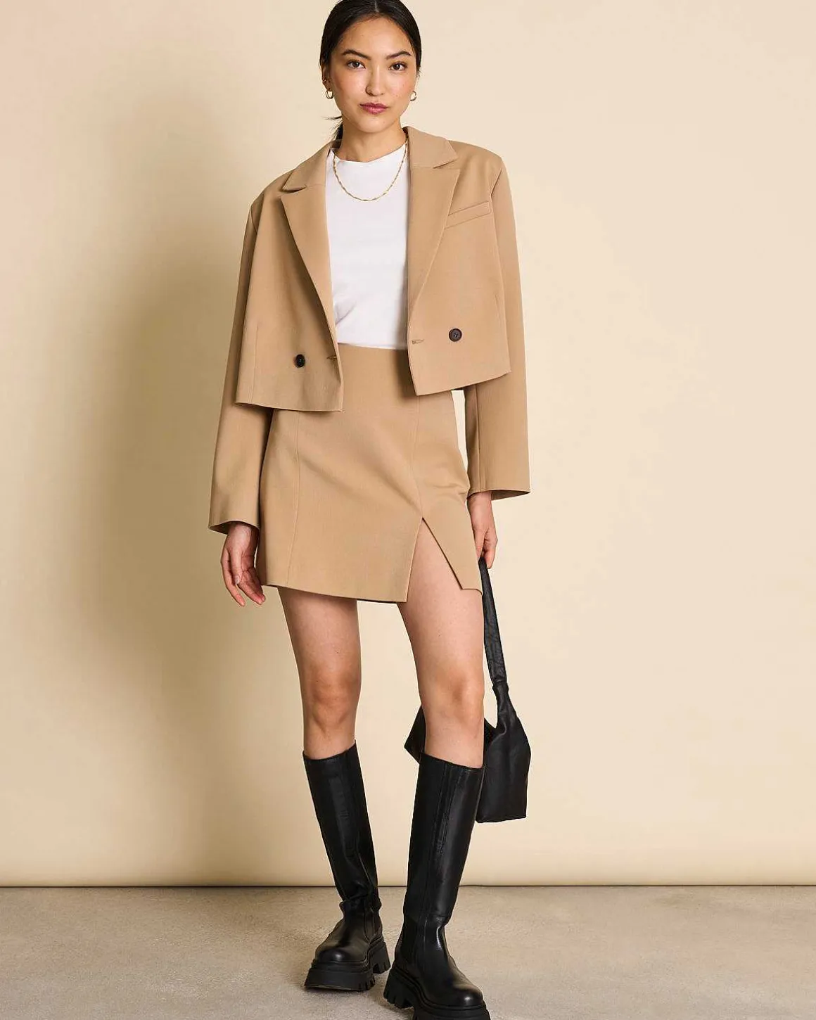 Mini Skirt Ainoha Camel
