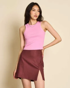 Organic Cotton Tank Top Porto Mauve