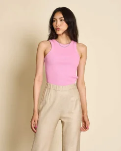 Organic Cotton Tank Top Porto Mauve