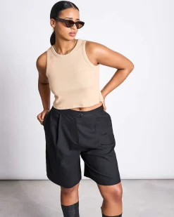 Organic Cotton Tank Top Porto Camel Gots