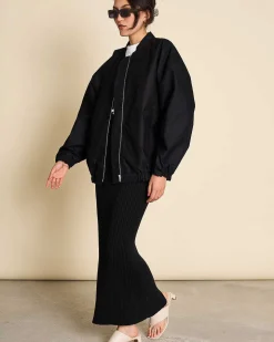 Oversized Blouson Tanaro Black