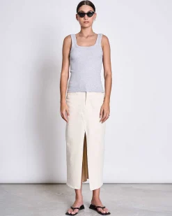 Rib Top Talli Light Grey Gots
