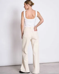 Rib Top Talli White Gots