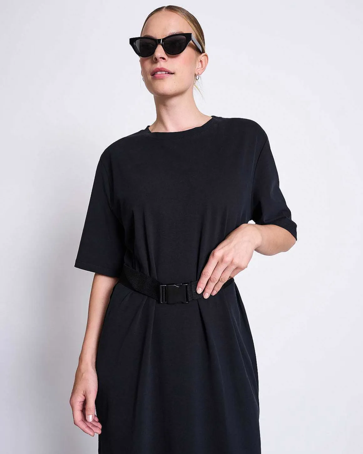 Shirt Dress Crovie Black Gots