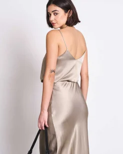 Slip Top Maud Silver Grey