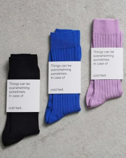 Socks Azure Blue