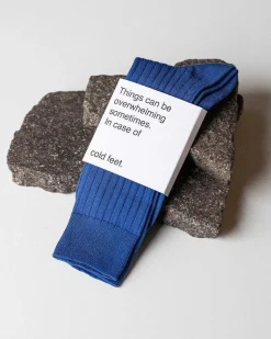 Socks Azure Blue