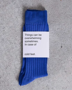 Socks Azure Blue