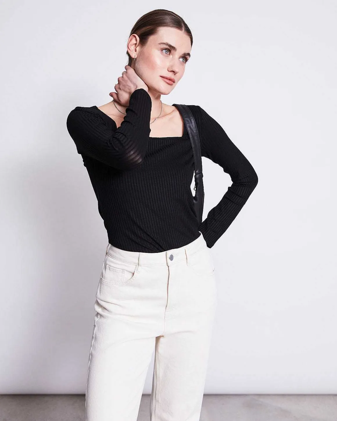 Straight Leg Jeans Alba Ecru