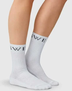 Swedish Stockings Socks Bella White