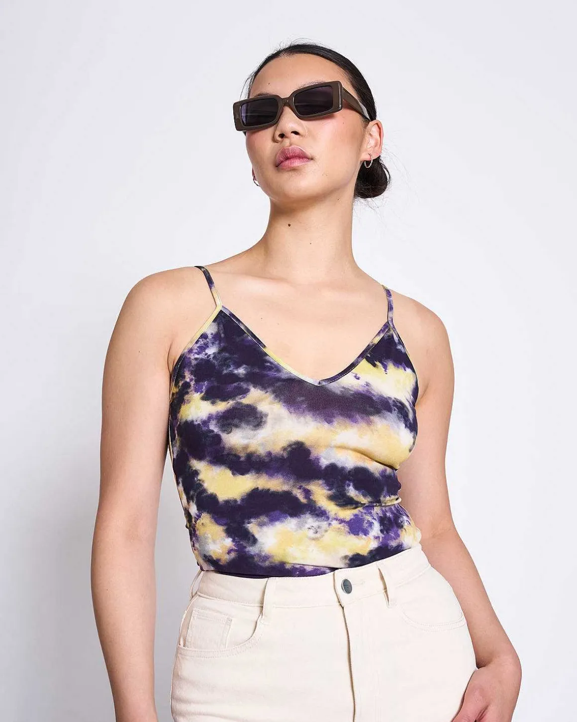 Top Matilda Enigma Print Gots